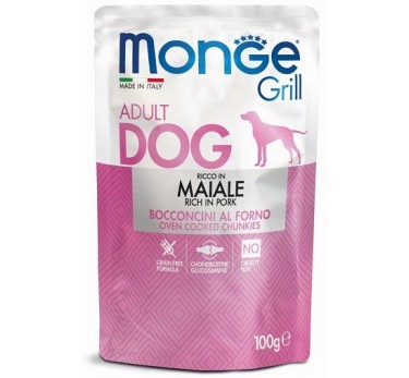 Monge Dog Grill Pouch паучи для собак свинина 100г